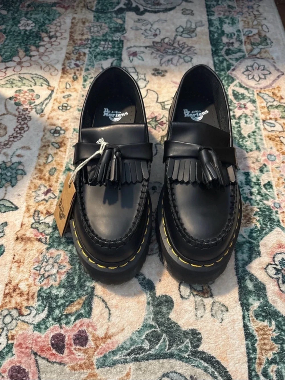 Dr. Martens Black Tassel Kiltie Loafers
